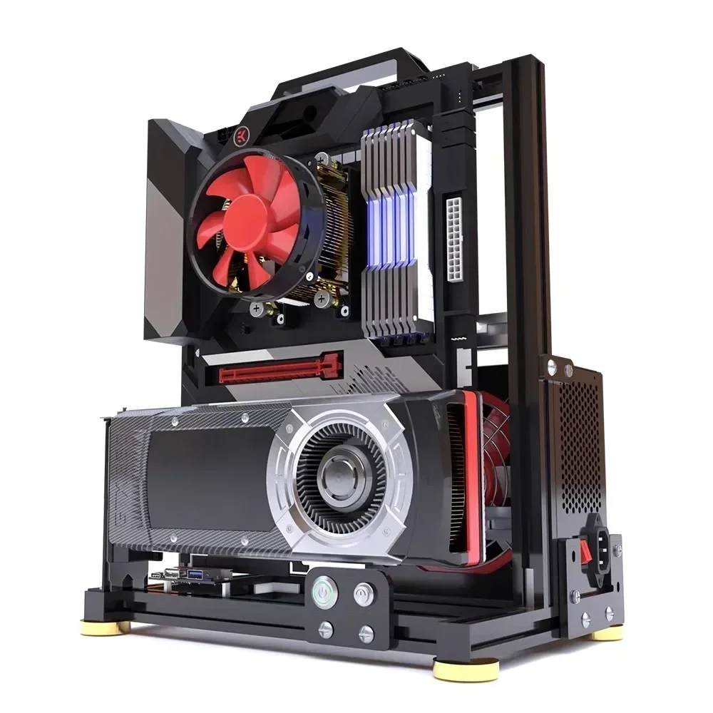 DIY ITX MATX ATX Open PC Case Frame Rack MOD Creativity Desktop Water/Air Cooler Gameing Cabinet pc case pc chassis computer chassis frame