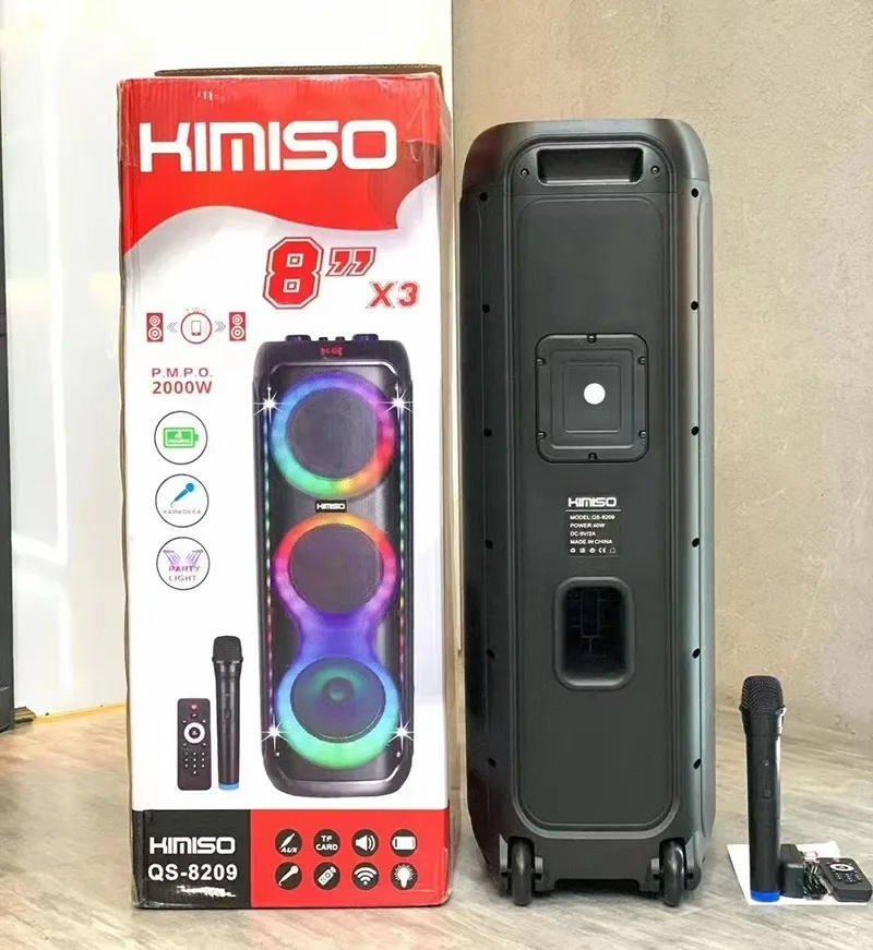 

Портативные Bluetooth-колонки KIMISO для наружного танца, 2000 Вт