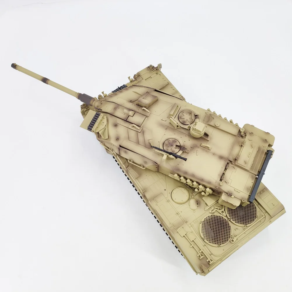 COOLBANK 1:16 Scale Rc Tank WW2 German Leopard 2A7 Army Tank Toy Remote Control Vehicle with Sound & Light RC Military Tank Gift 5