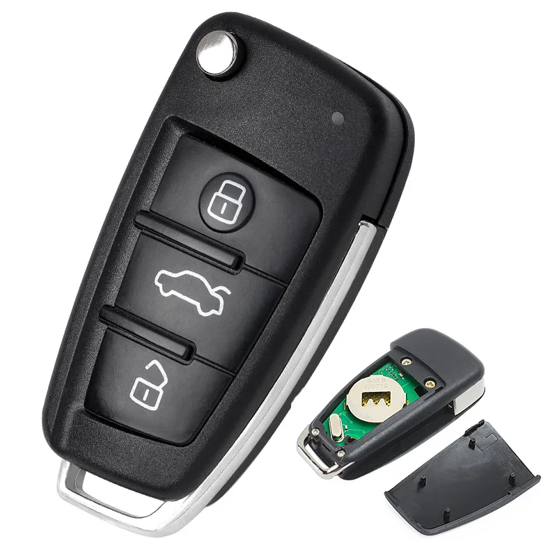 T-KEY STYLE FLIP remote for A4 A6 A8 TT KEYLESS ENTRY chip CLICKER