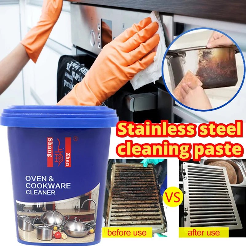 

Stainless Steel Cleaning Paste Household Stainless Steel Scratch Remover Polishing Paste for Aluminum Chrome Stainless Steel