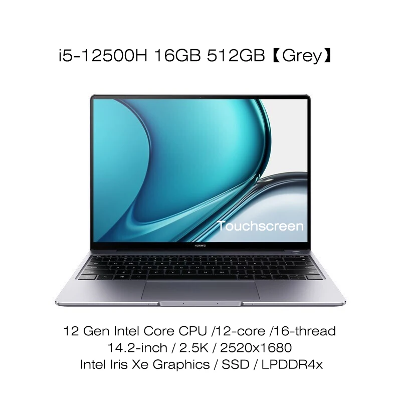 2022 HUAWEI MateBook 14s 14.2 Inch Touchscreen 2.5K Laptop i5 