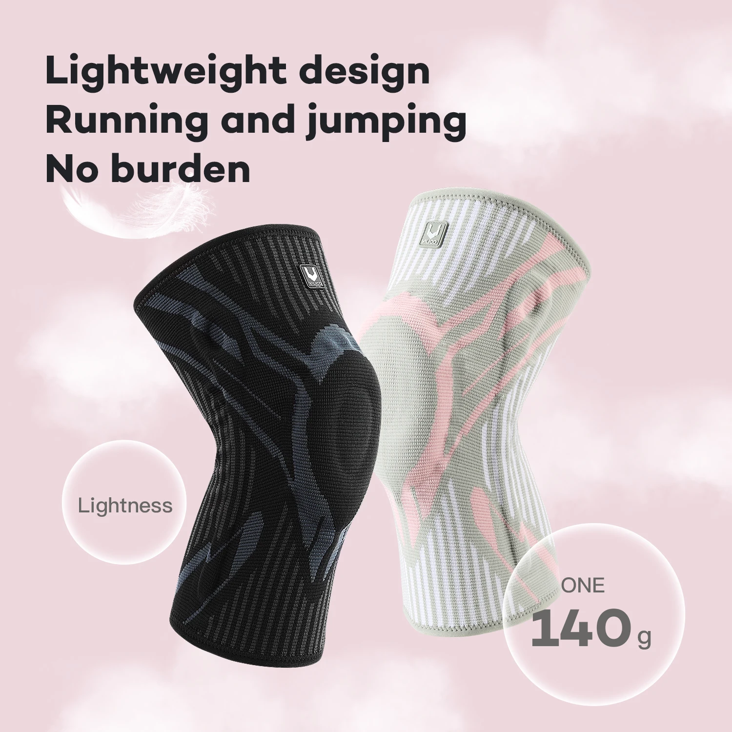 1PCS Non-Slip Knee Support Brace with Patella Gel Pad Stabilizers Comfort-Fit Compression Sleeve for Arthritis Sports Gym