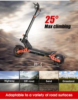Trottinette électrique adulte Wildstride K2 Pro, puissance de pointe 1200W, batterie 48V 15Ah, autonomie 45-55KM, pneus tout-terrain 10 pouces, double suspension, écran couleur, haute performance. 8