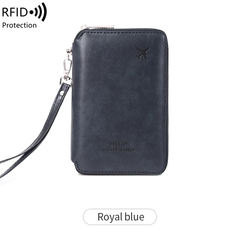 RFID Anti-Theft Retro Travel Wallet – Stylish and Multifunctional Passport Holder
