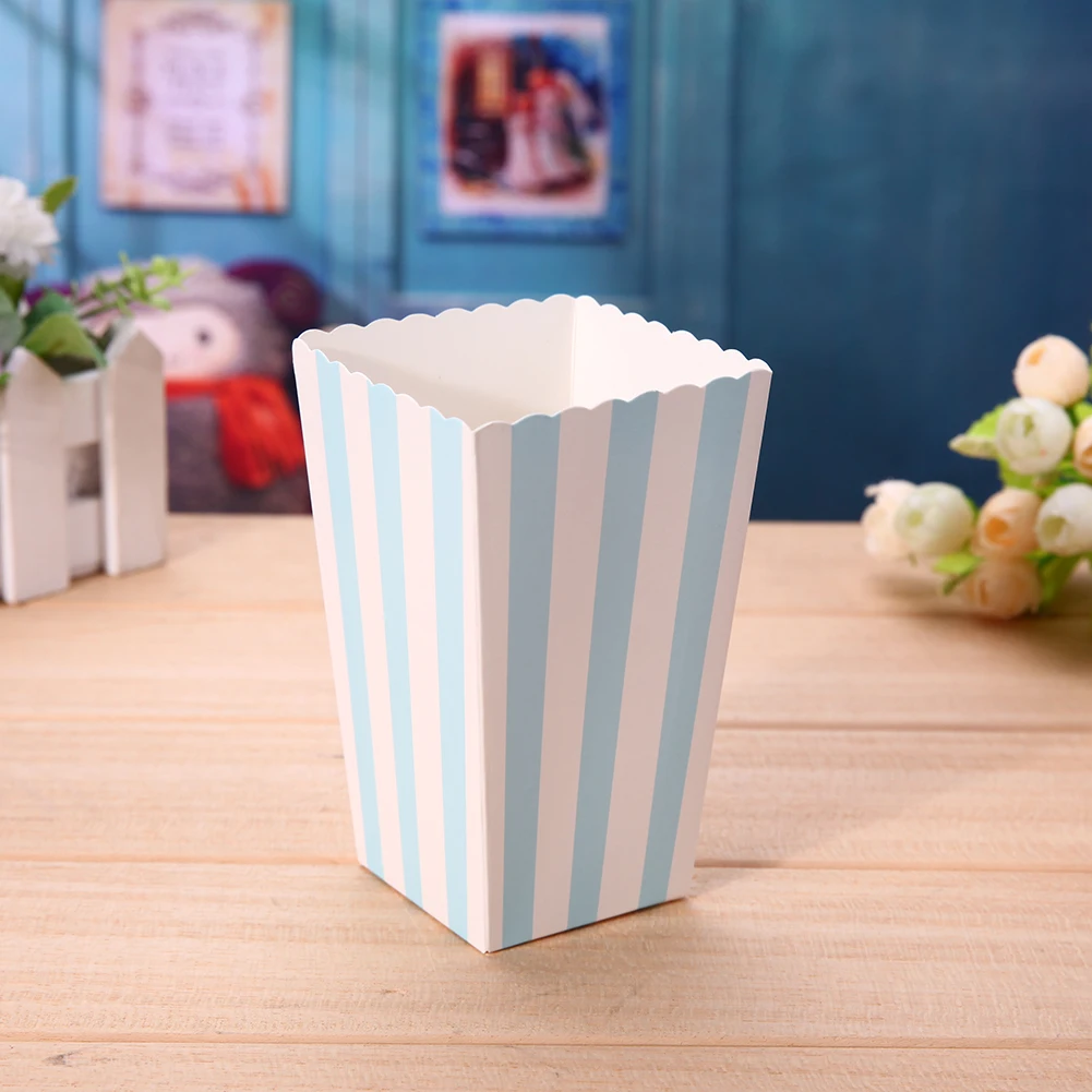 12-Pack Foldable Paper Popcorn Boxes – Colorful Treat Holders for Snacks, Candy, Chips ... - SKU CCL61029 - UGI Packaging