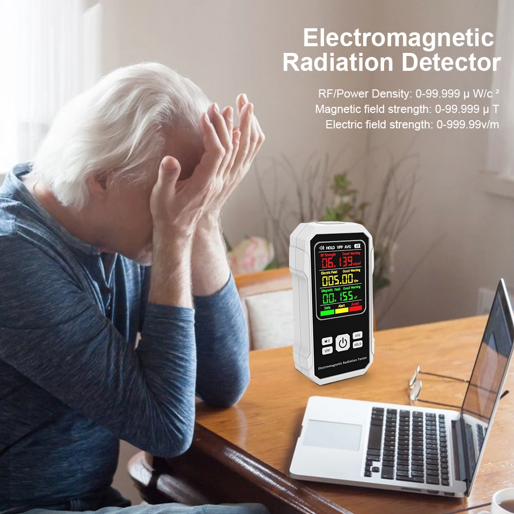 디지털 EMF 미터 다기능 자기장 강도 테스터 실내 실외용 백라이트 자기장 강도 측정기