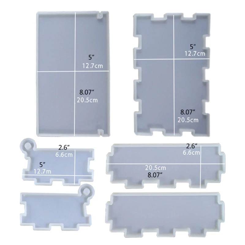 Epoxy Crystal Resin Silicone Mold 1 Set Resin Storage Box Mould for DIY Home Decoration Jewelry Making Drop shipping