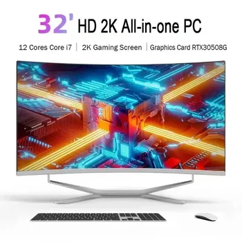1920x1080 27 Inches Business Office Gaming Computer Touchscreen Barebone Desktop Monoblock All In One PC