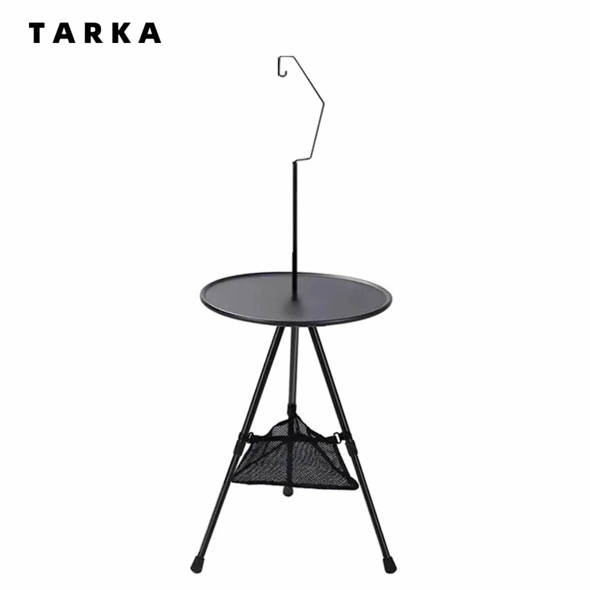 

TARKA Camping Round Table Lightweight Folding Tables Outdoor Coffee Dining-table Adjustable Height Foldable Office Balcony Desks
