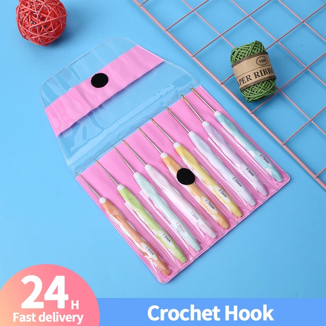 Festival Hands Crochet Hooks - 9pcs Crochet Hook Set,Ergonomic Grip,Mom  Gifts,Best Friend Gifts,Easy Grip Crochet Needles,Crochet Hooks