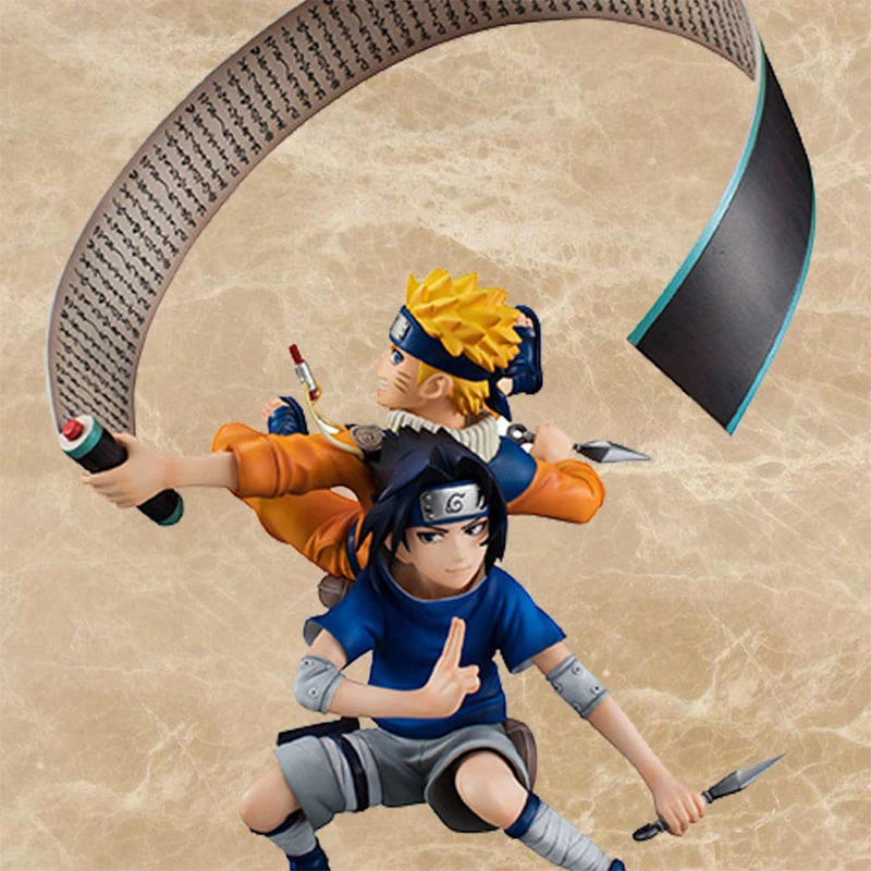 Naruto Anime Sasuke And Naruto Action Figure Young Model Combination Model  High Quality Sculpture Toys Gifts| | - AliExpress