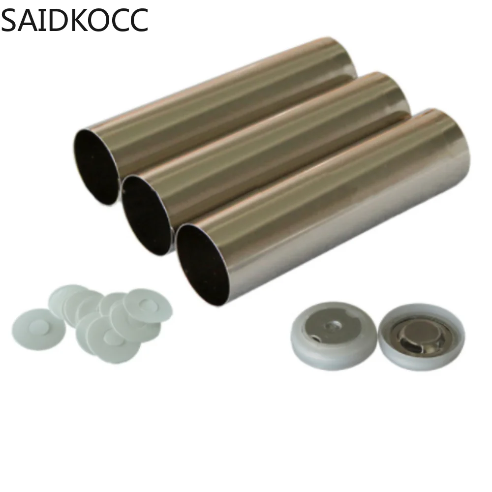 SAIDKOCC 100 PCS 18650 실린더 셀 케이스, 폭발성 방지 캡 및 절연 O-링, 18650 원통형 배터리 용