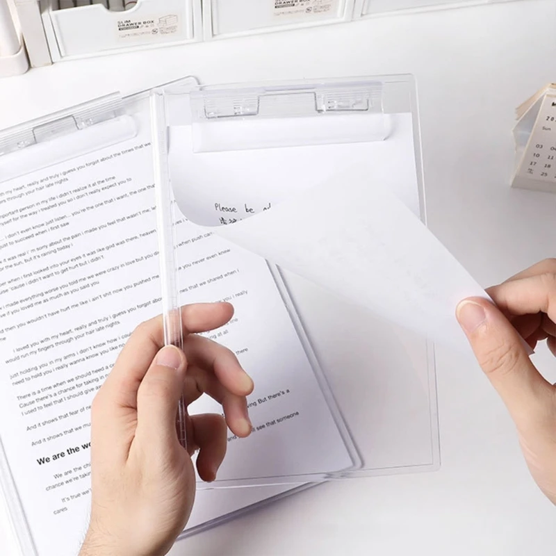 A4A5ClipboardAcrylicTransparentA4ClipboardA5PaperHolder