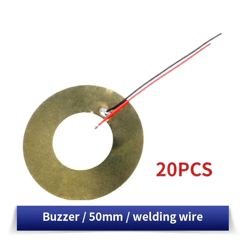 Versatile Piezoelectric Ceramic Wafer Plates with Attached Wire for Sound Projects (10/20 Pack, 12-50MM Diameter)
