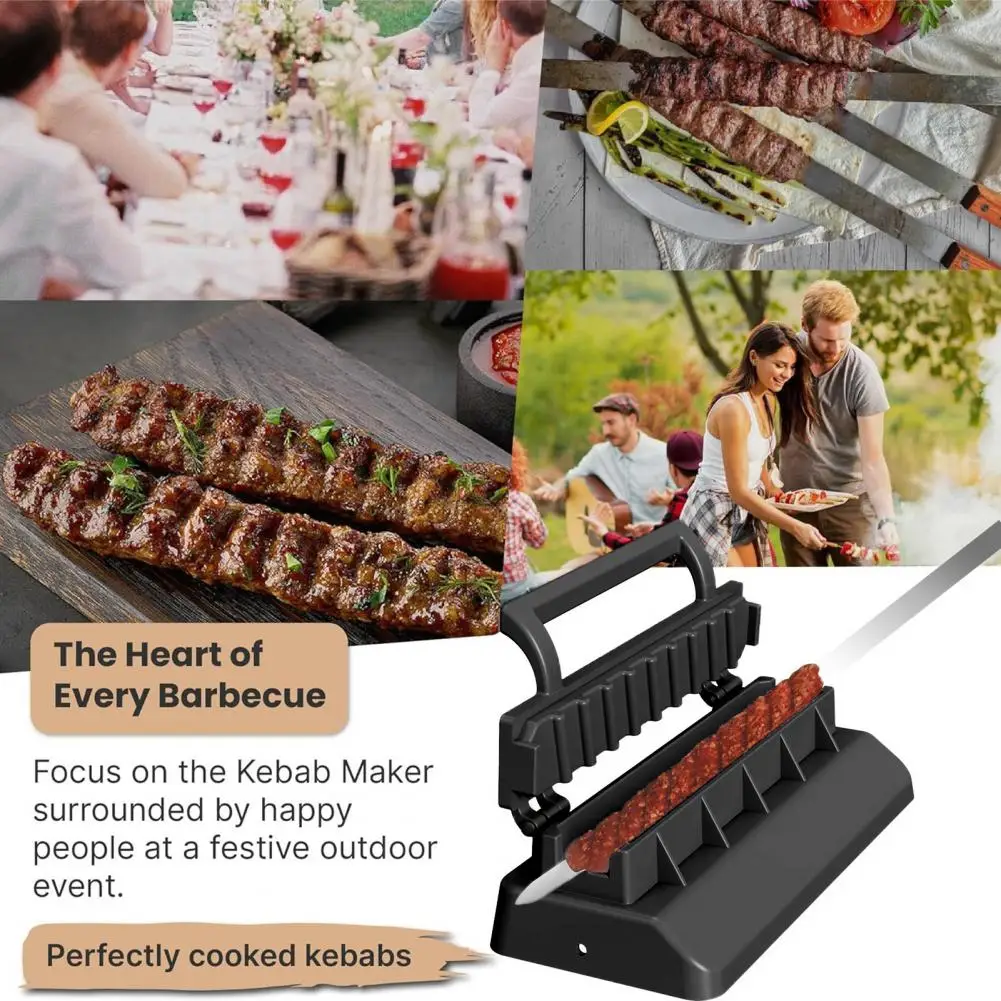 Food-safe Kebab Maker Professional Style Kebab Skewers Professional Style Maker for Hassle-free Bbq for Home Outdoor