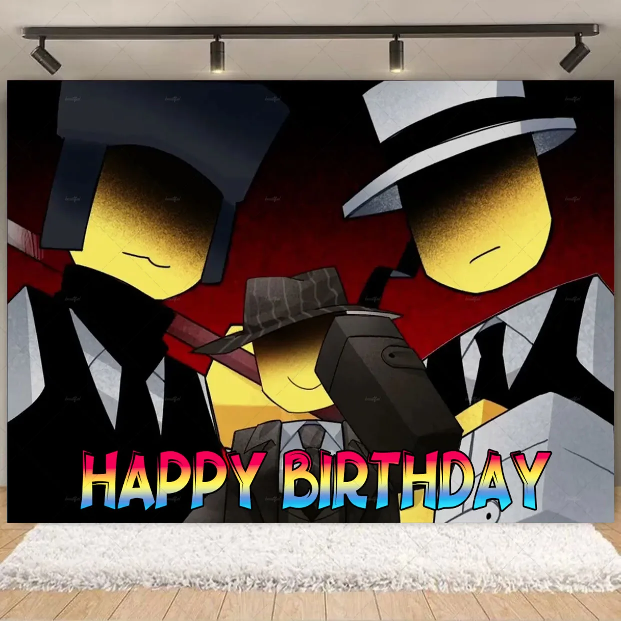 Forsakens&Chances Thema Spiel Party Dekoration Kind Geburtstag Lieferungen Cartoon Hintergrund Latex Ballon Set Kuchen Topper Banner Prop – Detail 13