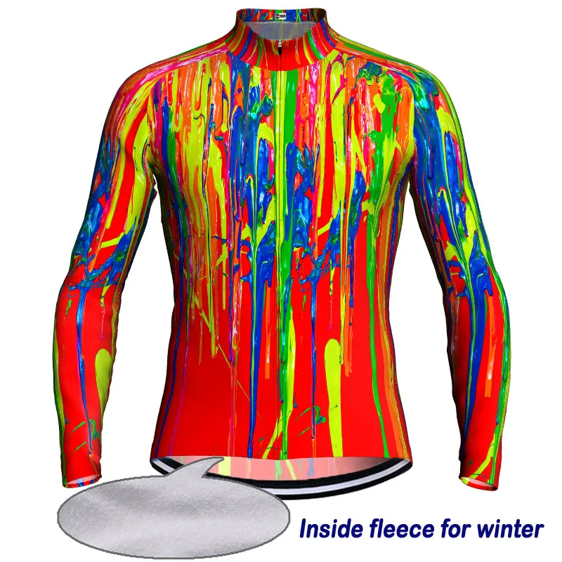

Thermal Cycling Jersey for Men and Women, Long Shirt, Bike Sport Wear, Fleece Top, Warm Bicycle Coat, Road Ride Clothes, Winter