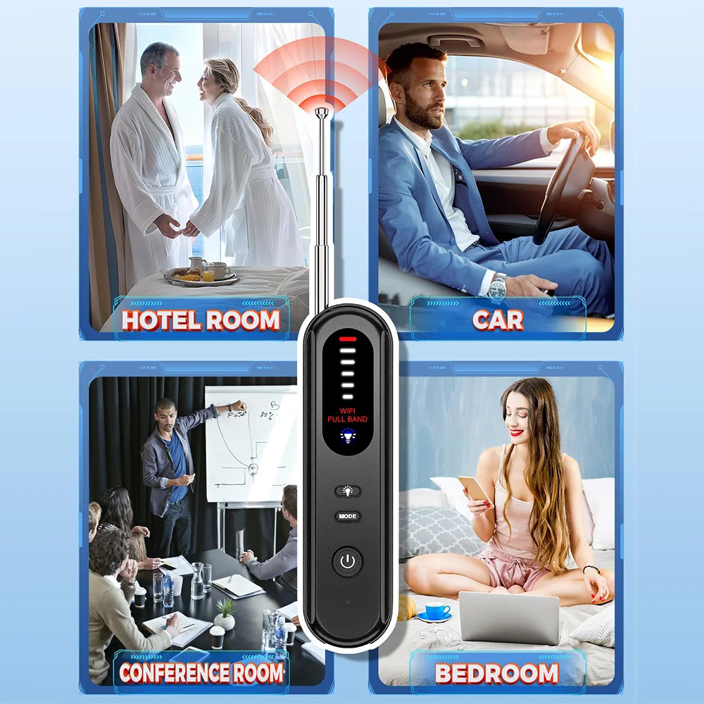 GPS Tracker Detector Multifunctional Hotel Infrared Anti-Positioning Anti-Eavesdropping Tracking Scanning Camera Detector