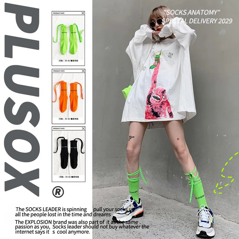 

Ladies' Lolita Ankle Socks Crossed Ribbon Design Fashionable Trend Thin Socks Women
