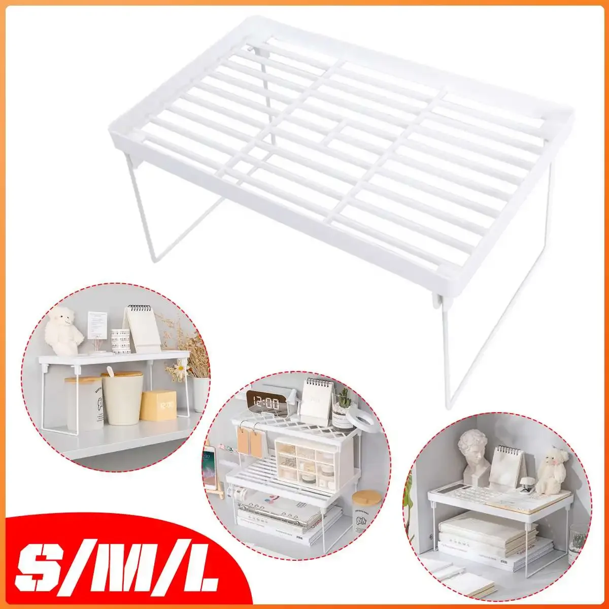Thuis Closet Organizer Opslag Plank Voor Keuken Rack Muslimate Garderobe Decoratieve Planken Kast Houders S/M/L