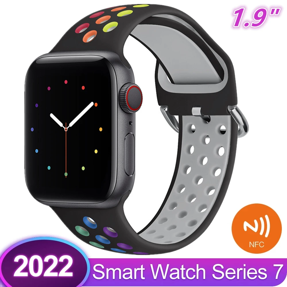 Спортивные Смарт-часы 2022 DT NO.1 серия 7 1 9 дюйма HD экран NFC GPS-трекер Bluetooth звонки