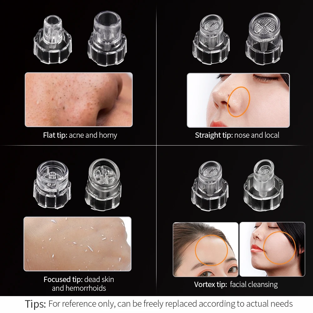 Head Replacement Plastic Tips 6 in 1/7 in 1/8 1 Facial skin Hydra Water Oxygen Dermabrasion Jet Hydro Peel Beauty Machine facial beauty instrument