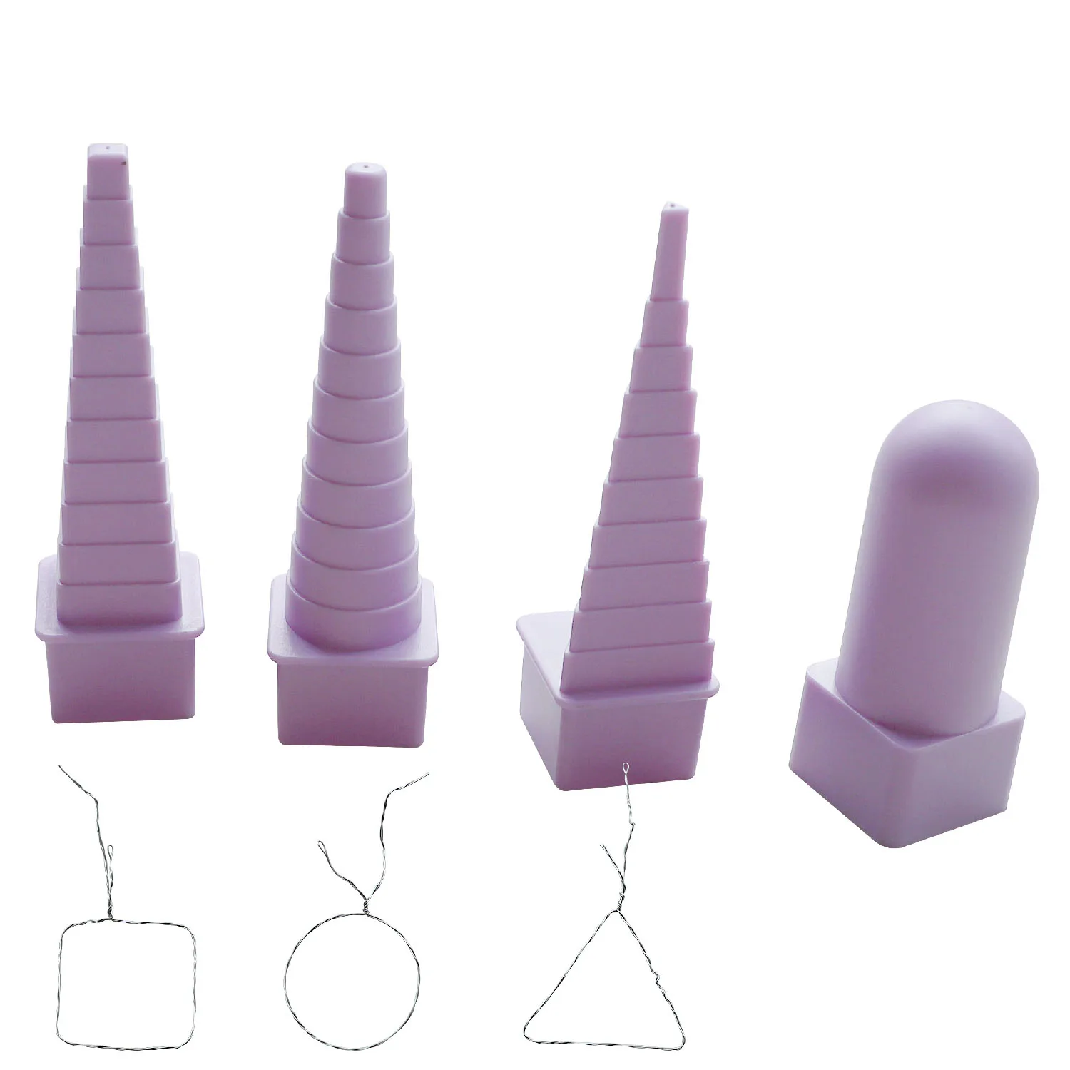 

4Pcs/Set Creative Papercraft Quilling Border Tower Paper Quilling Tools Roller Quilling Modeling Tools Jewelry Making Tools
