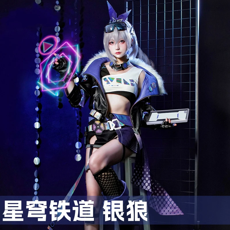 

COS-HoHo Honkai: Star Rail Silver Wolf Game Suit Lovely Uniform Cosplay Costume Halloween Party Role Play Outfit Women XS-XXL