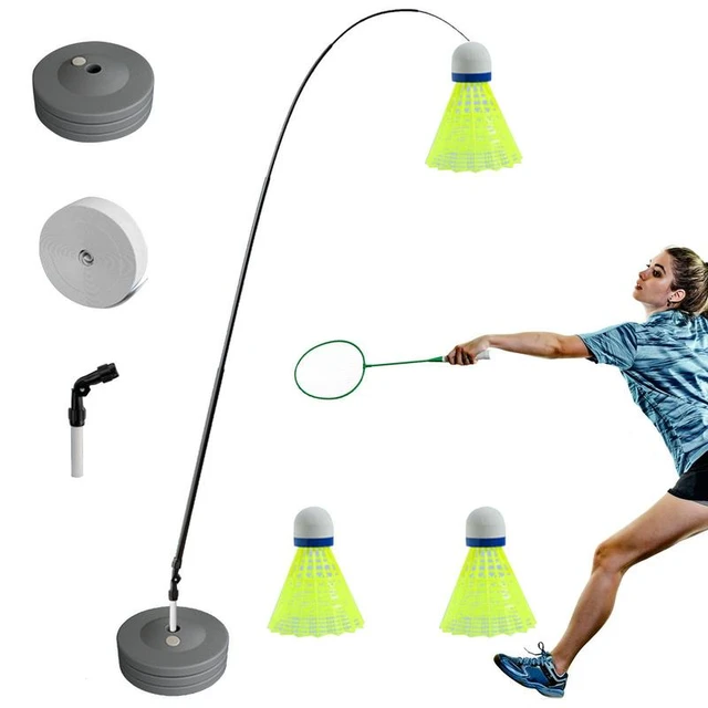 Entraîneur de rebond de badminton à joueur unique, robot de badminton  commandé, entraînement de raquette, machine d'entraînement  d'auto-apprentissage, course de badminton - AliExpress