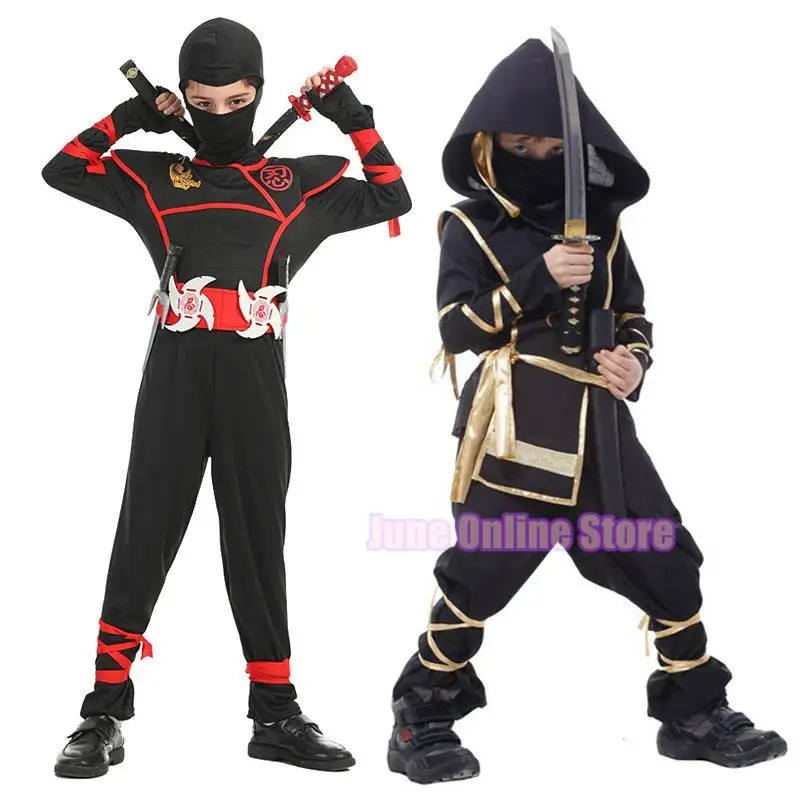 

Children Ninja Costume Boys Ninja Warrior Cosplay Muscle Costume Kids Superhero Bodysuit Jumpsuit Anime Ninja Warrior Uniform