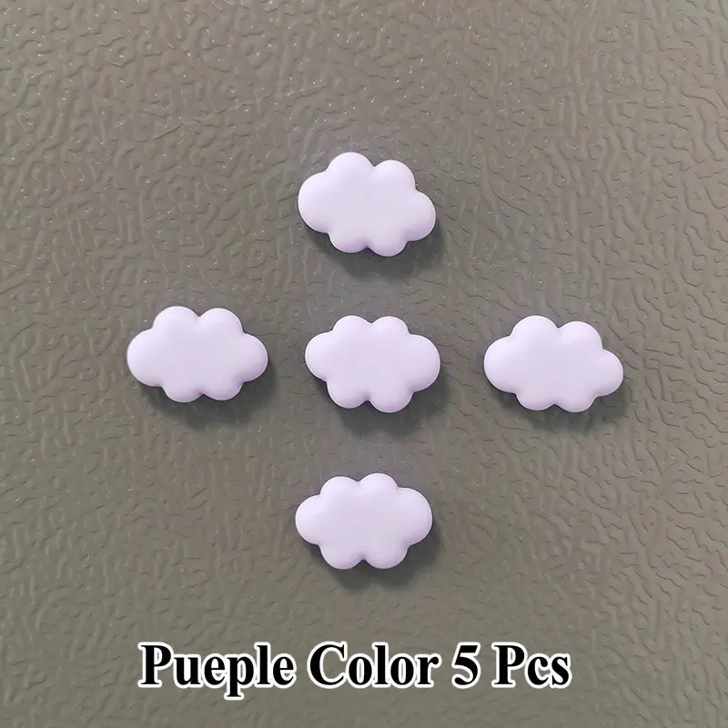 5pcs Colorful Resin Cloud Refrigerator Magnets Decorative Home and DIY Photo Stickers