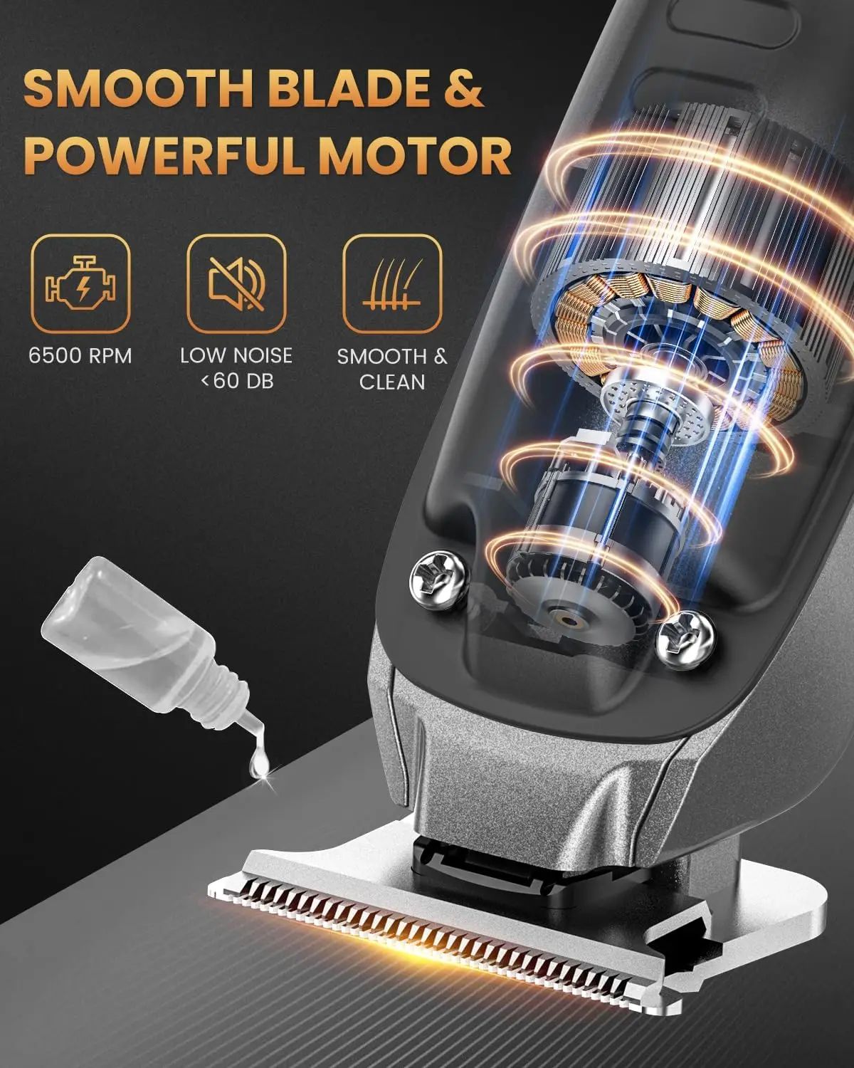 Sejoy Hair Clippers for Men, Hair Trimmer Professional Cordless Barber Machines Mens Shaver Gifts 3