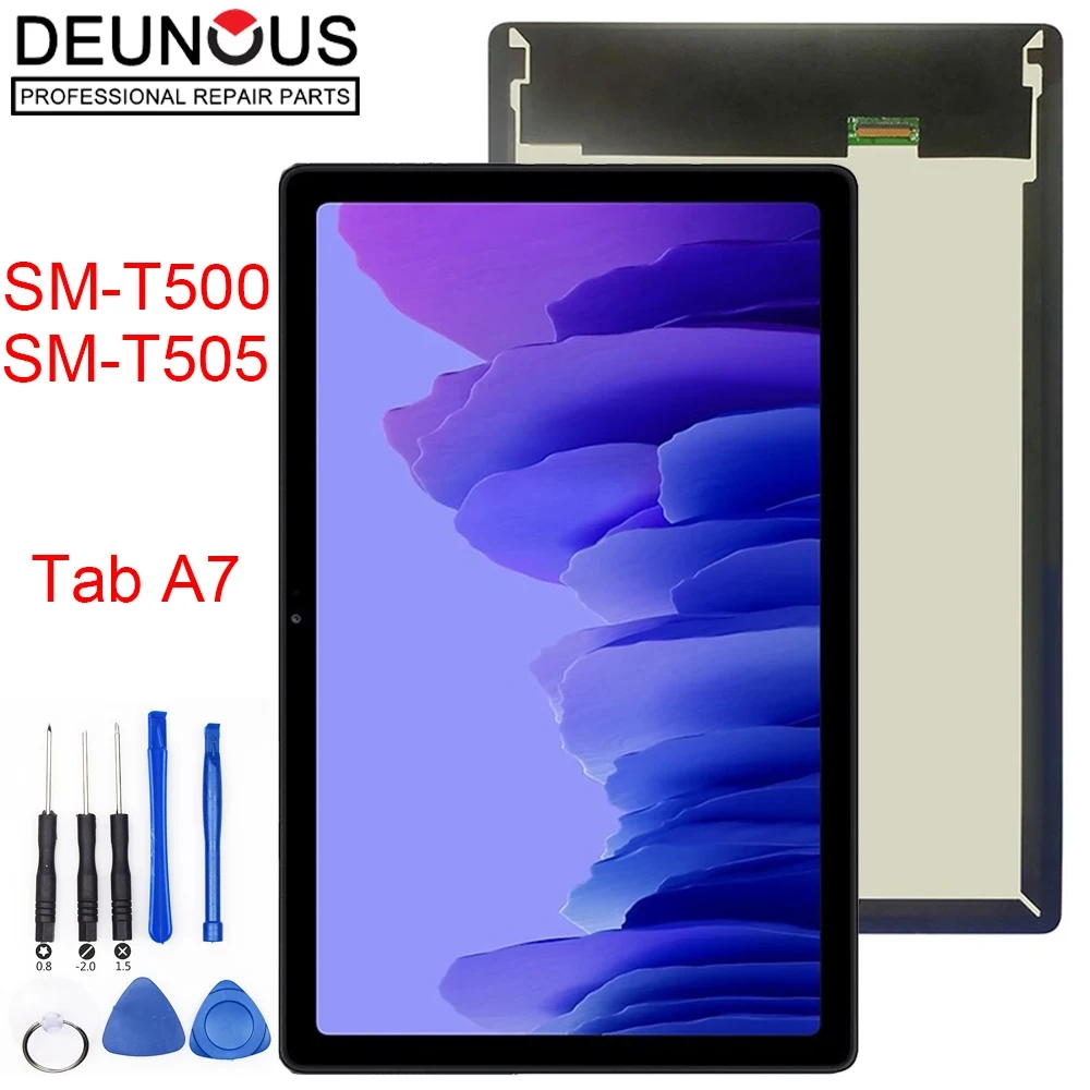 Digitador de Tela de Vidro para Samsung Galaxy Tab Display Lcd Sensor de Toque a7 10.4 2023 Sm-t500 Sm-t505 Novo