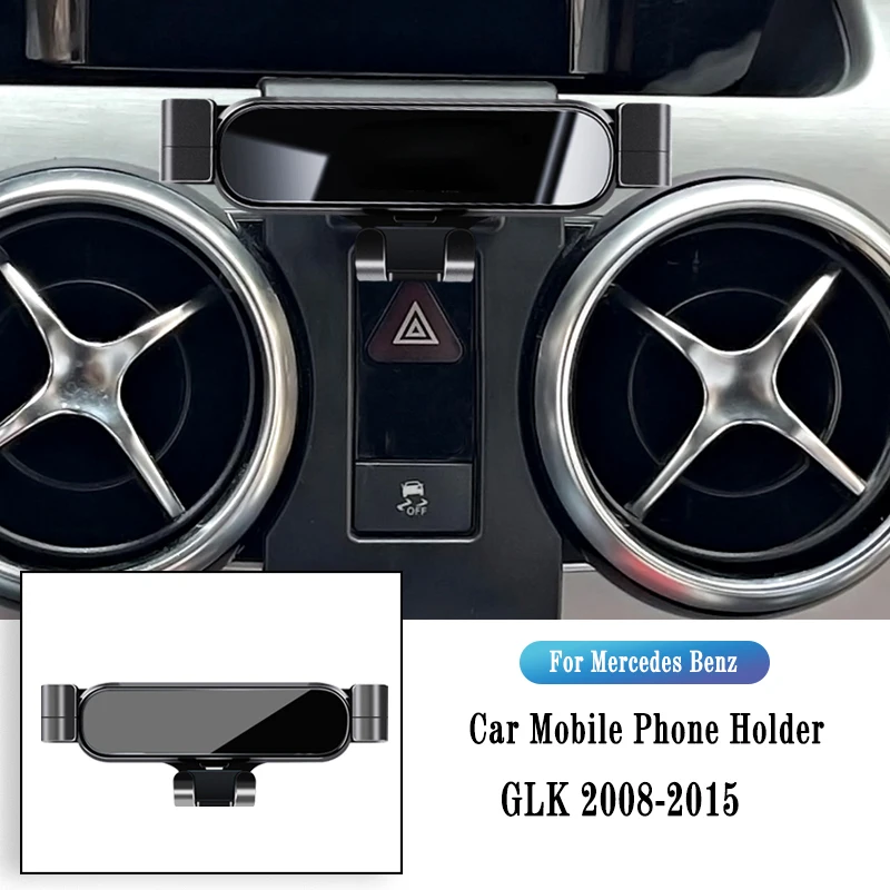 

Car Phone Holder For Mercedes Benz GLK X204 2008-2015 Gravity Navigation Bracket GPS Stand Air Outlet Clip Rotatable Support