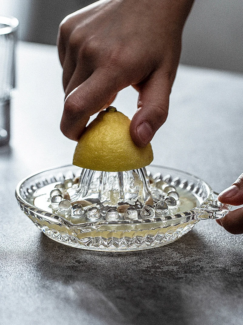 Spremiagrumi Manuale In Vetro DESTALYA – Estrattore Cristallo Con Manico E Beccuccio – Per Arance E Limoni – Fatto In Turchia - 3
