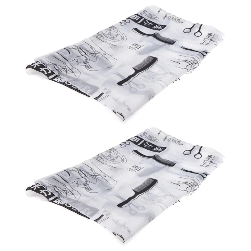 5X 성인 살롱 이발사 가운 케이프 미용 미용사 헤어 커팅 천 블랙