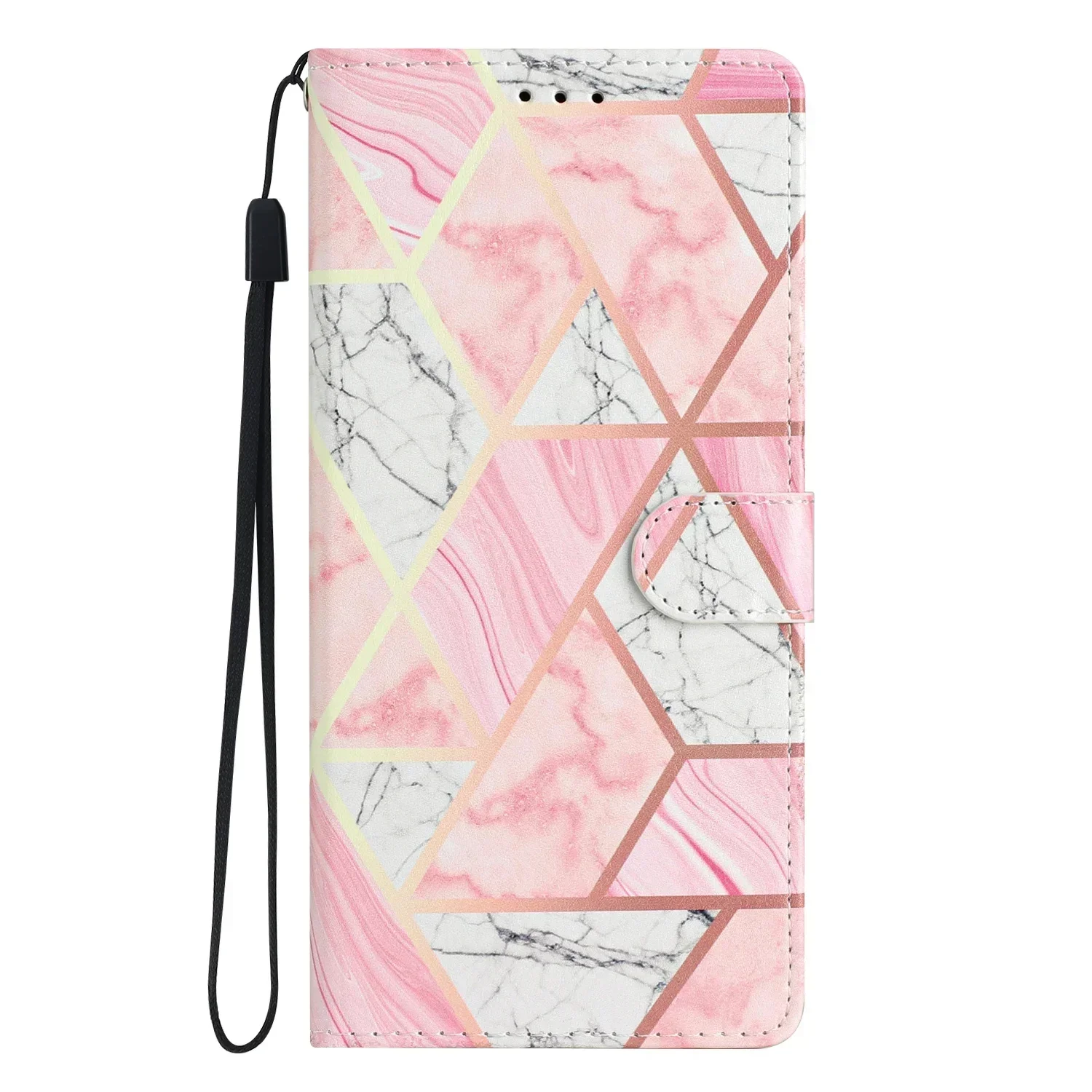 Magnetic Leather Wallet Flip Case with Colorful Design - Protective Cover