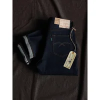 BOB DONG 23oz Extra Heavy Selvedge Denim Jeans Slim Straight Leg Pants Men Amekaji 2