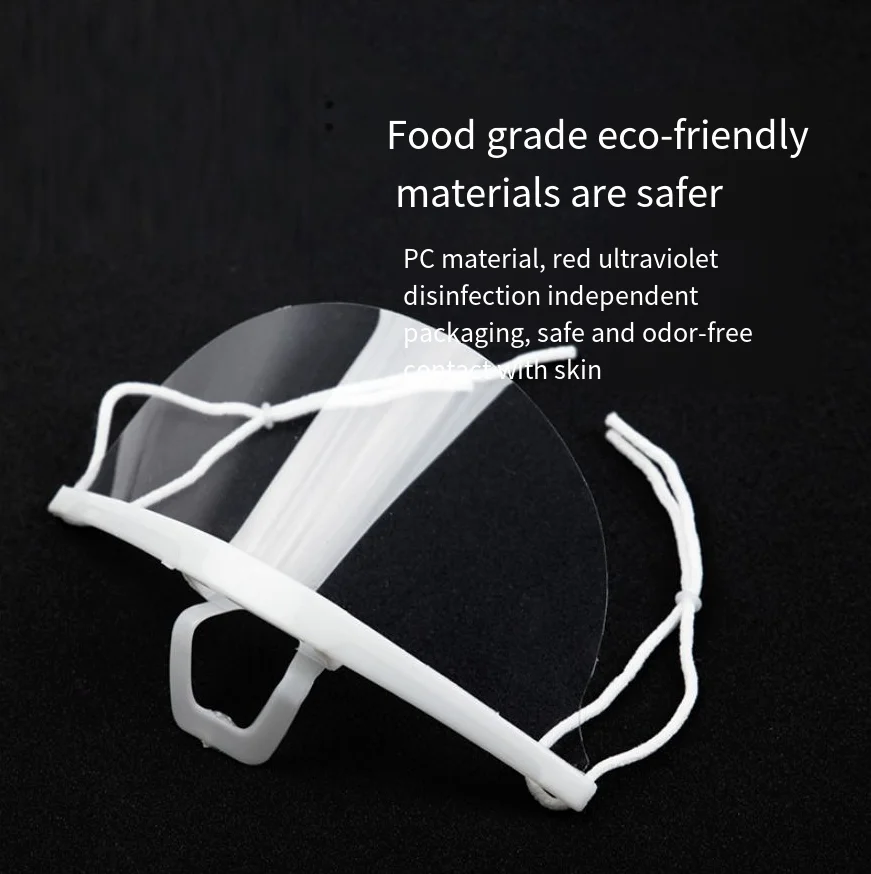 20PCS Clear Anti-Fog Face Mask Reusable anti-spitting face mask