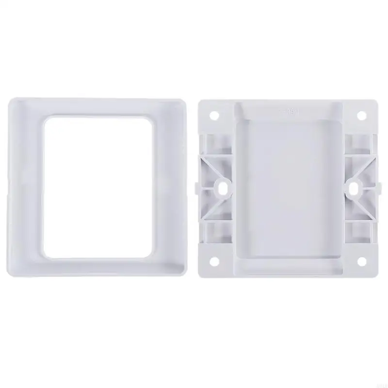 A0KE Electric Wall Socket Blank Cover Panel Whiteboard ABS Outlet Plate Bezel