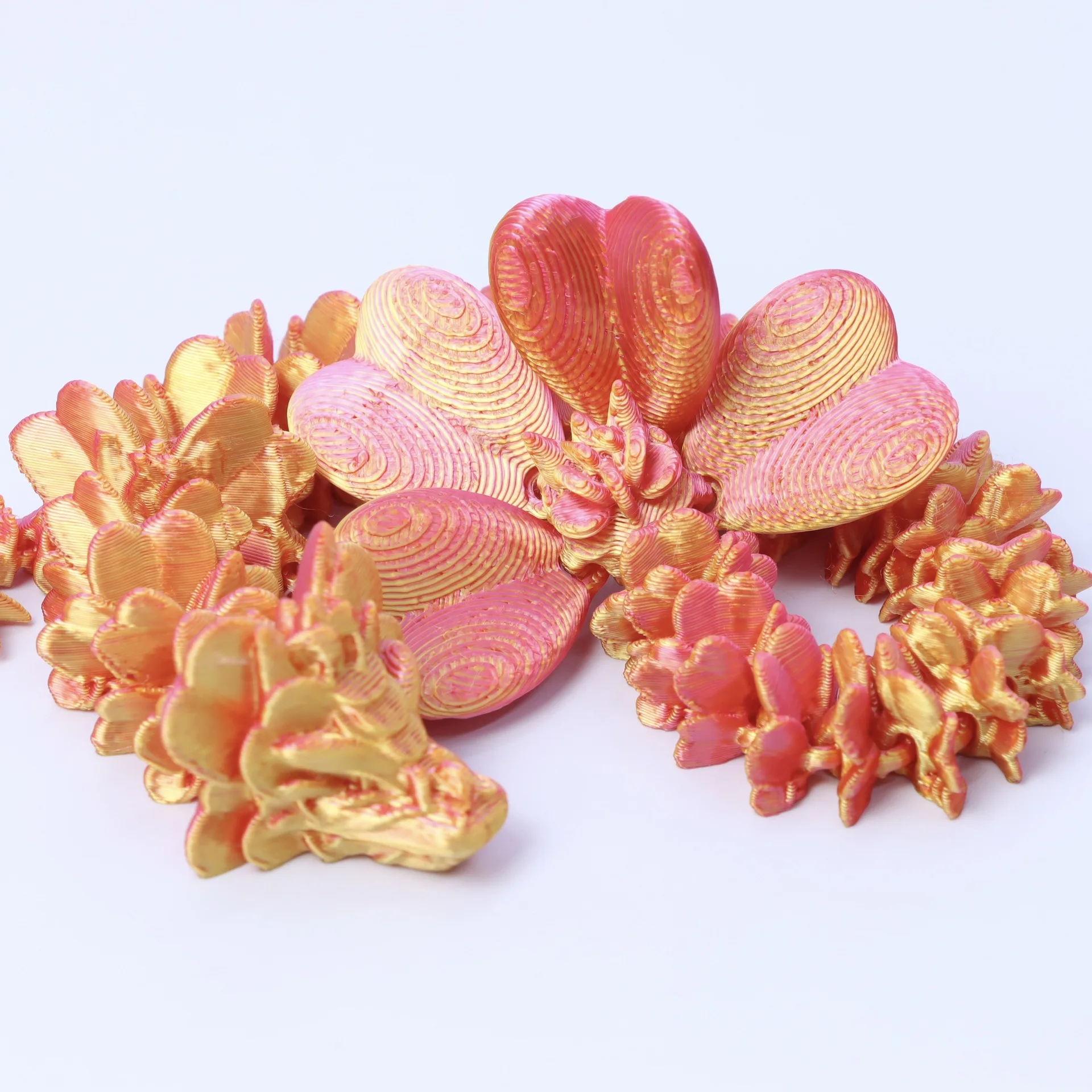 3D Printed Lucky Magic Dragon Movable Joint Fidget Toy Rotatable Articulated Office Desktop Ornament Adults Kid Toy Crafts Gifts