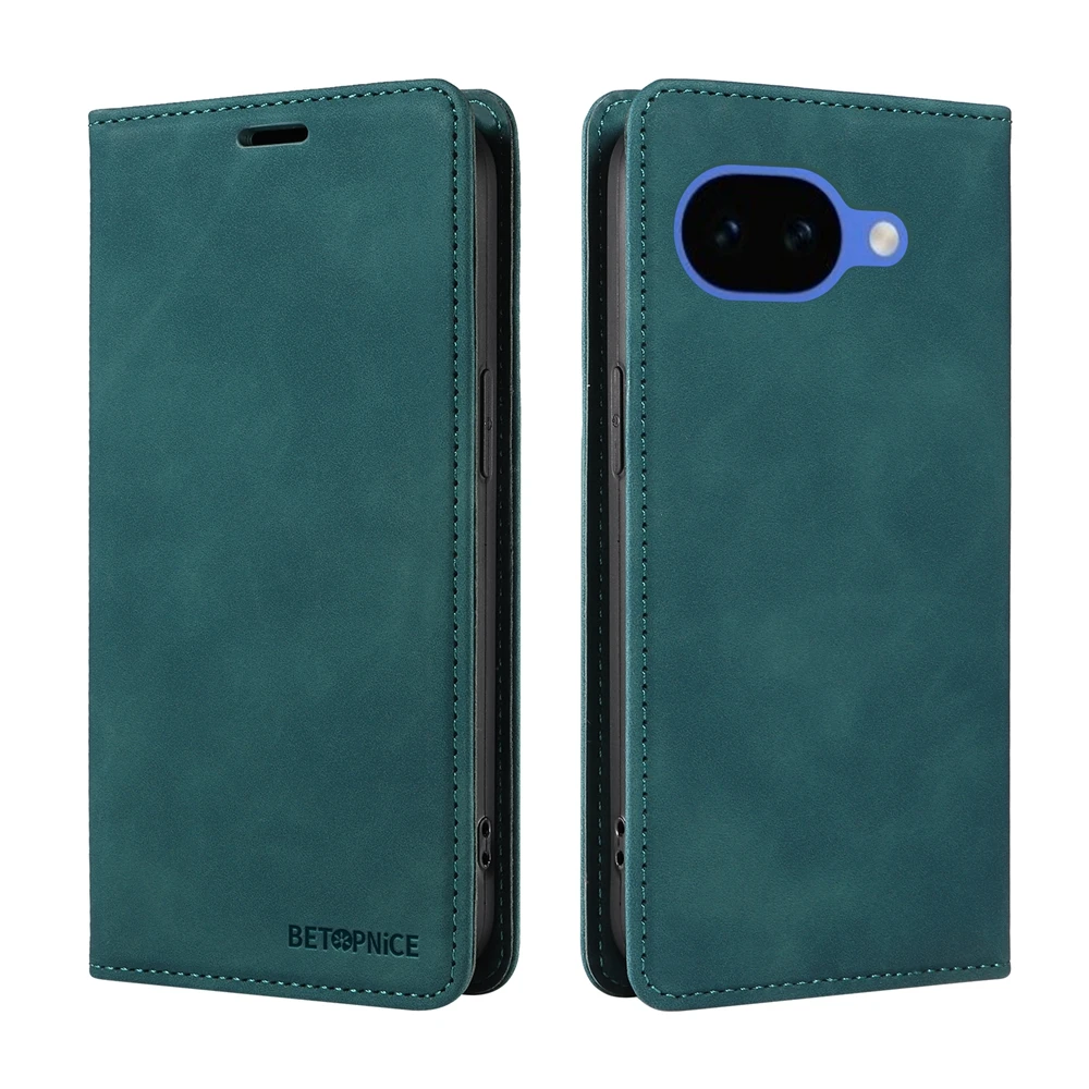 RFID Blocking Magnetic Wallet Case - Premium Flip Cover with Stand and Card Slots