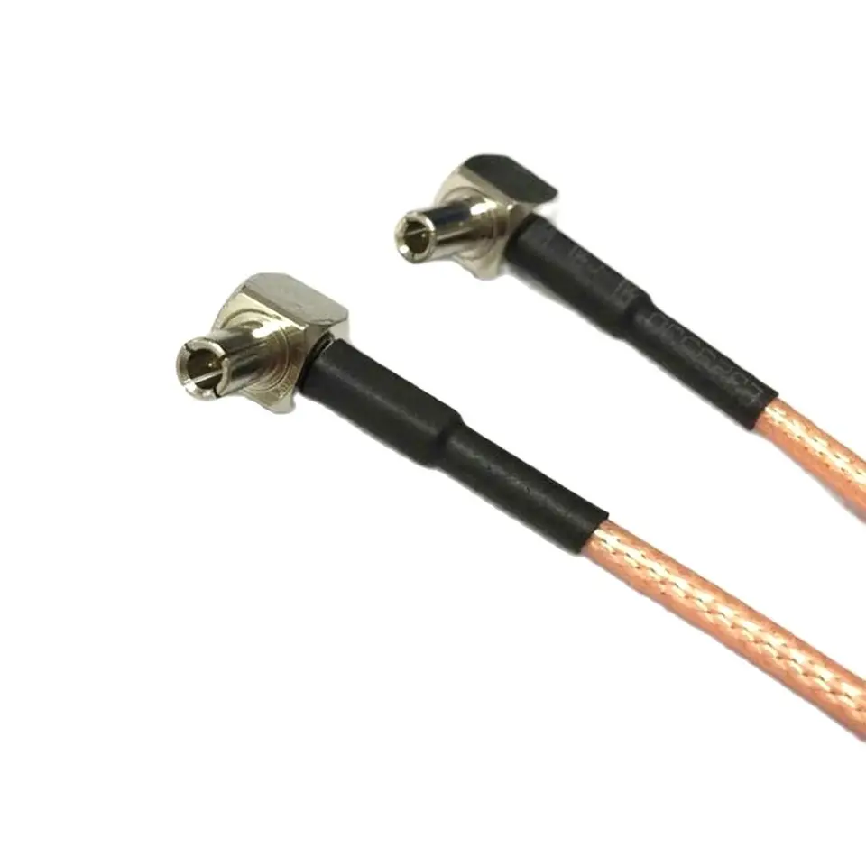 Vecys SMA naar TS9 Splitter Kabel SMA Vrouwelijk naar Dubbele TS9 Mannelijk Haakse 90 Graden Antenne Adapter Kabel Pigtail Y Type RG316 15cm/6inch voor 2G 3G 4G LTE Antenne Router MiFi Mobiele