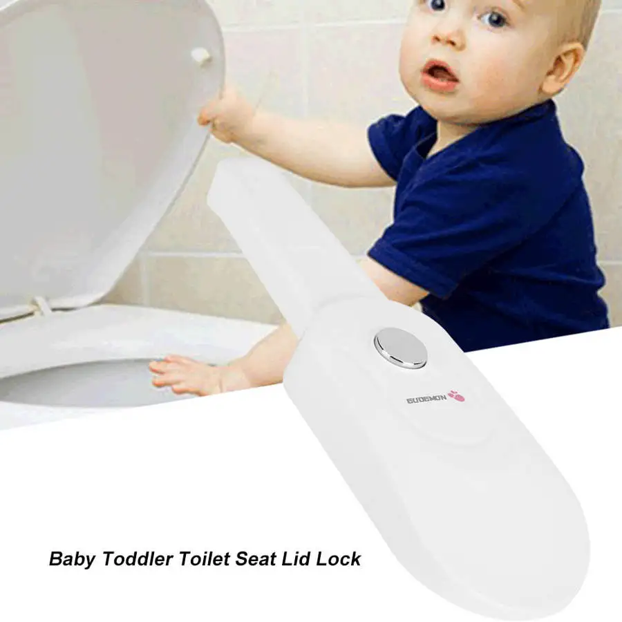 Baby Safety Toilet Lock Bathroom Children Proof Toilet Seat Lock
