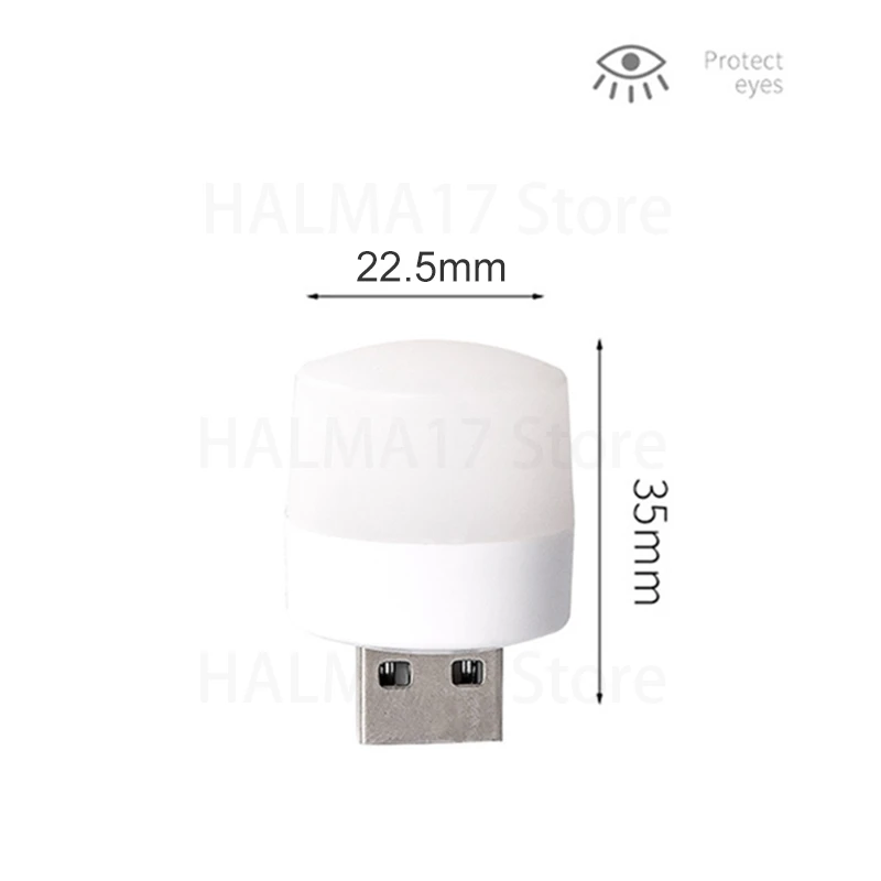 Colorful Book Lights Mini LED Night Light USB Plug Lamp Power Bank Charging Reading Eye Protection Bedroom Atmosphere J17