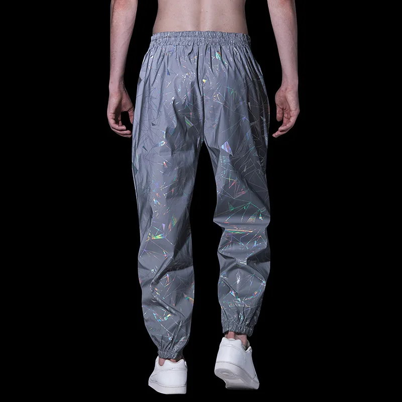 Cargo Pants Jogger Fluorescente Women's Rave Pants Holographic - Main Image