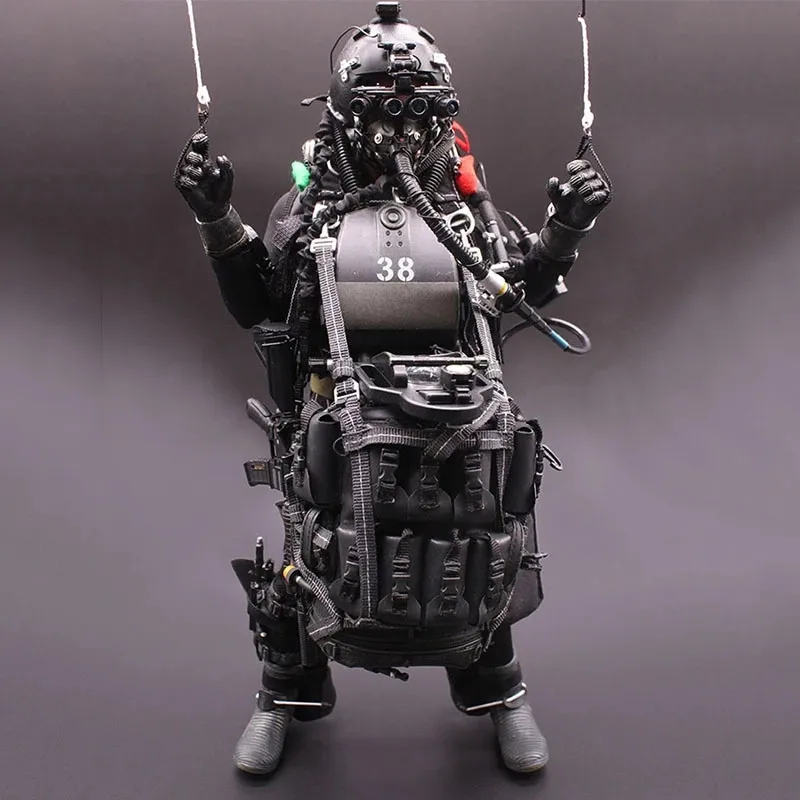 

Minitimes M004 1:6 Scale US Navy Seal Night Jump Parachute Model For 12 Inch Action Figure Full Set Male Doll Body Collection