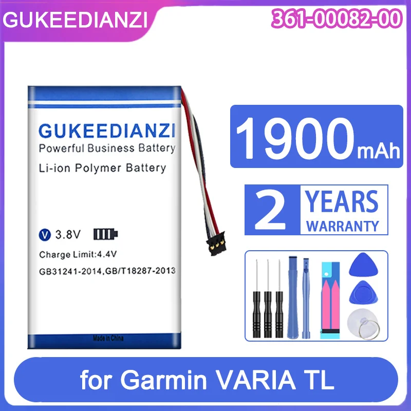 

Запасная батарея GUKEEDIANZI 361-00082-00 1900 мАч для Garmin VARIA TL