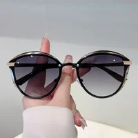 GM LUMIAS surdimensionné Vintage lunettes de soleil femmes nouvelle mode miroir extérieur nuances décontractées Ins à la mode Style coréen décor lunettes de soleil 3